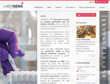 Tablet Screenshot of labogena.fr